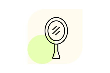 Ayna, vektör, piksel mükemmel, illüstratör dosyası