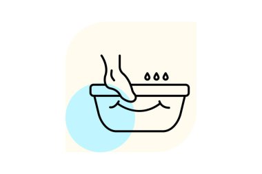 Foot Spa, vektör, piksel mükemmel, illüstratör dosyası