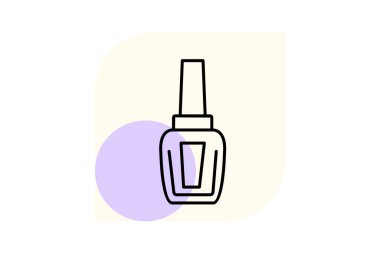 Çivi cilası şişesi, vektör, piksel mükemmel, illüstratör dosyası