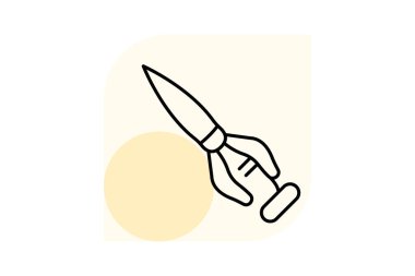 Çivi Sanatı Fırçası, vektör, piksel mükemmel, illüstratör dosyası