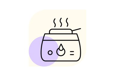 Balmumu ısıtıcı, vektör, piksel mükemmel, illüstratör dosyası