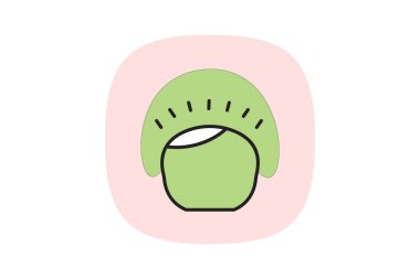 Saç kapağı, vektör, piksel mükemmel, illüstratör dosyası