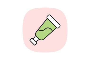 Saç Rengi Tüpü, vektör, piksel mükemmel, illüstratör dosyası