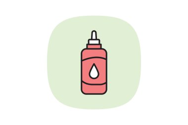 Saç yağı şişesi, vektör, piksel mükemmel, illüstratör dosyası