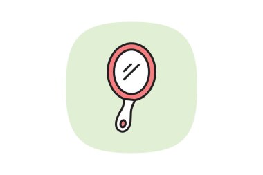 El aynası, vektör, piksel mükemmel, illüstratör dosyası