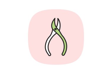 Cuticle Nipper, vektör, piksel mükemmel, illüstratör dosyası