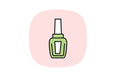 Çivi cilası şişesi, vektör, piksel mükemmel, illüstratör dosyası