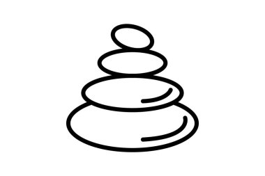 Zen taşı, vektör, piksel mükemmel, illüstratör dosyası