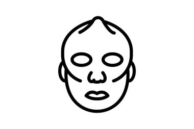 Vücut maskesi, vektör, piksel mükemmel, illüstratör dosyası