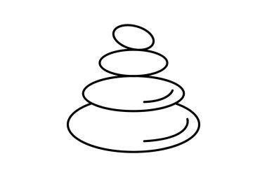 Zen taşı, vektör, piksel mükemmel, illüstratör dosyası