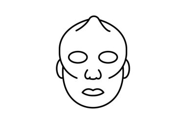 Vücut maskesi, vektör, piksel mükemmel, illüstratör dosyası