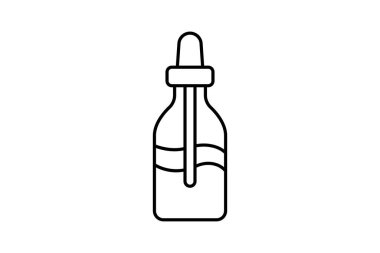 Serum şişesi, vektör, piksel mükemmel, illüstratör dosyası