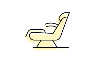 Masaj Sandalyesi, vektör, piksel mükemmel, illüstratör dosyası