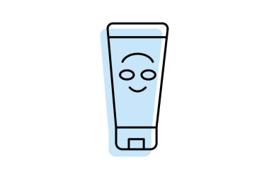 Yüz fırçası, vektör, piksel mükemmel, illüstratör dosyası