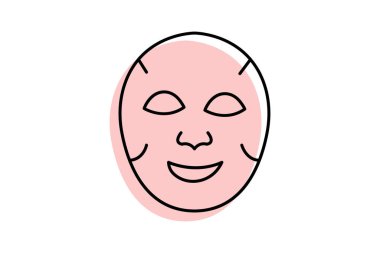 Sayfa Maskesi, vektör, piksel mükemmel, illüstratör dosyası