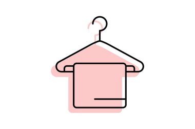 Havlu, vektör, piksel mükemmel, çizer dosyası