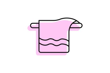 Sıcak havlu, vektör, piksel mükemmel, illüstratör dosyası