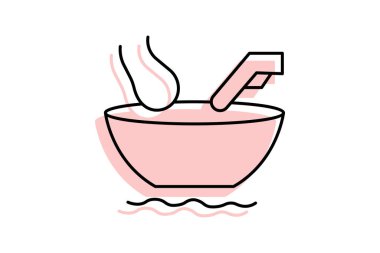 Pedikür kasesi, vektör, piksel mükemmel, illüstratör dosyası