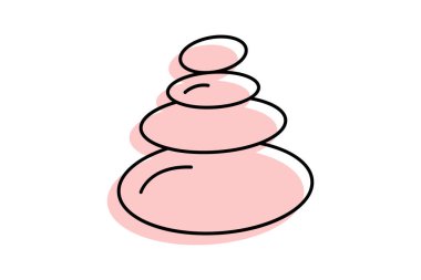 Çakıl taşı, vektör, piksel mükemmel, illüstratör dosyası