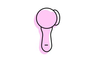 Yüz fırçası, vektör, piksel mükemmel, illüstratör dosyası