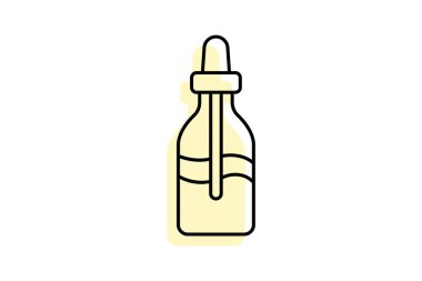 Serum şişesi, vektör, piksel mükemmel, illüstratör dosyası