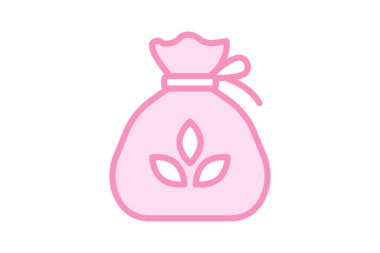 Bitkisel Kese, vektör, piksel mükemmel, illüstratör dosyası