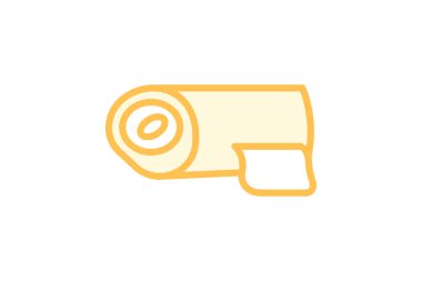 Yuvarlak havlu, vektör, piksel mükemmel, illüstratör dosyası