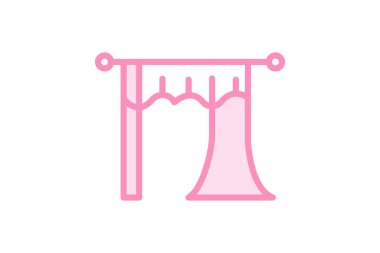 Spa Perdesi, vektör, piksel mükemmel, illüstratör dosyası