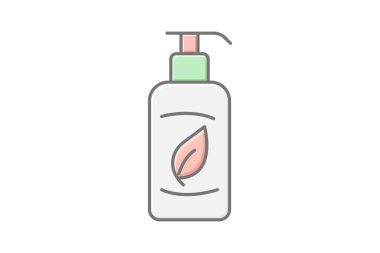 Vücut losyonu, vektör, piksel mükemmel, illüstratör dosyası