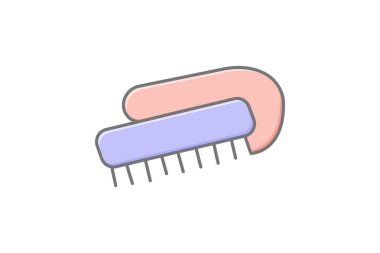 Tırnak fırçası, vektör, piksel mükemmel, illüstratör dosyası