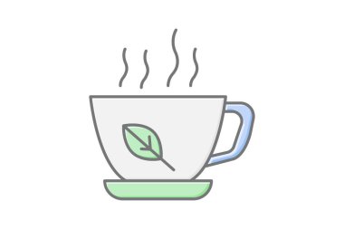 Bitki çayı, vektör, piksel mükemmel, illüstratör dosyası