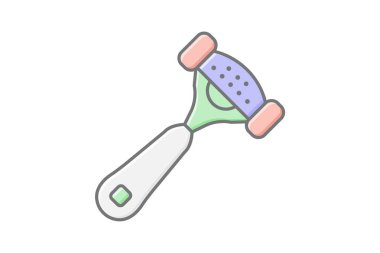 Deri silindiri, vektör, piksel mükemmel, illüstratör dosyası