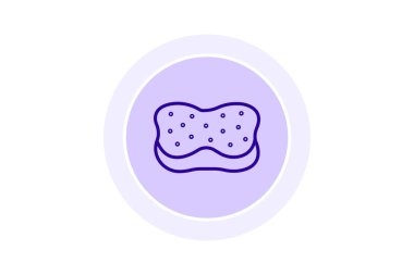 Banyo süngeri, vektör, piksel mükemmel, illüstratör dosyası