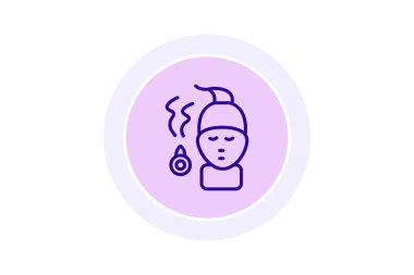 Yüz Buharı, vektör, piksel mükemmel, illüstratör dosyası