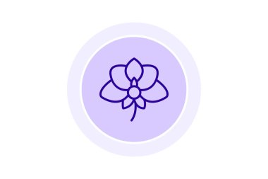 Orkide Çiçeği, vektör, piksel mükemmel, illüstratör dosyası