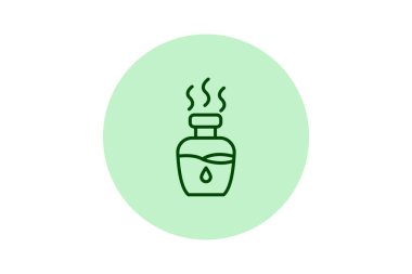 Aromaterapi şişesi, vektör, piksel mükemmel, illüstratör dosyası