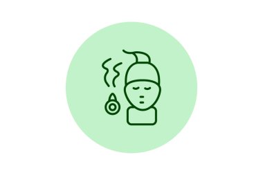 Yüz Buharı, vektör, piksel mükemmel, illüstratör dosyası