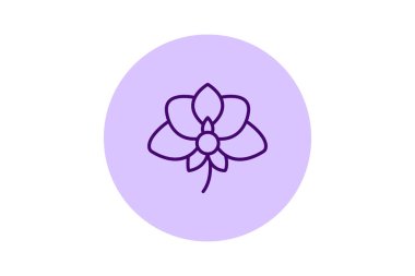 Orkide Çiçeği, vektör, piksel mükemmel, illüstratör dosyası