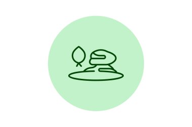 Zen bahçesi, vektör, piksel mükemmel, illüstratör dosyası