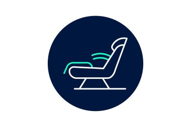 Masaj Sandalyesi, vektör, piksel mükemmel, illüstratör dosyası