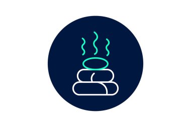 Hot Stone, vektör, piksel mükemmel, illüstratör dosyası