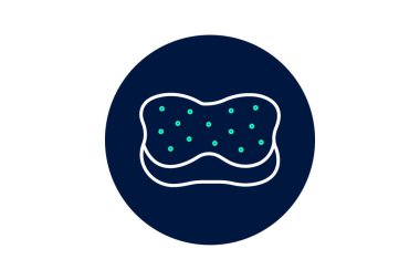 Banyo süngeri, vektör, piksel mükemmel, illüstratör dosyası