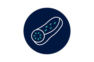 Salatalık dilimi, vektör, piksel mükemmel, illüstratör dosyası