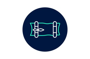 Bambu Mat, vektör, piksel mükemmel, illüstratör dosyası