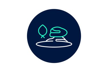 Zen bahçesi, vektör, piksel mükemmel, illüstratör dosyası