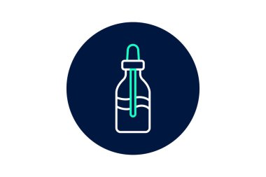 Serum şişesi, vektör, piksel mükemmel, illüstratör dosyası