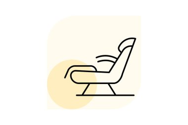 Masaj Sandalyesi, vektör, piksel mükemmel, illüstratör dosyası