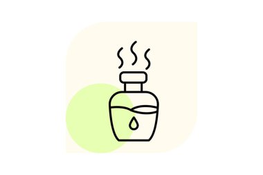 Aromaterapi şişesi, vektör, piksel mükemmel, illüstratör dosyası