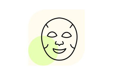 Sayfa Maskesi, vektör, piksel mükemmel, illüstratör dosyası