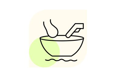 Pedikür kasesi, vektör, piksel mükemmel, illüstratör dosyası